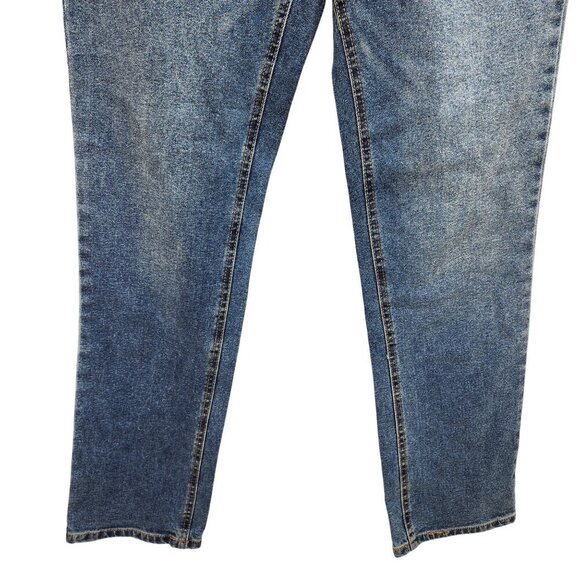Tinseltown Womens Hi-Rise Straight Leg Denim Jeans 1/25 Medium Wash - Picture 7 of 10